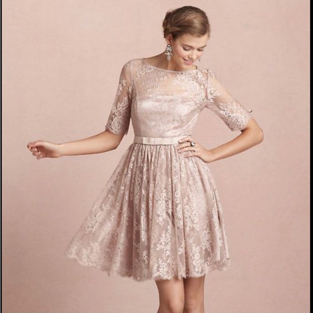 Anthropologie BHLDN Tea Rose dress size 4